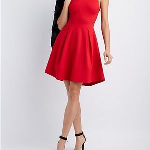 Scalloped Bib Neck Dress (M)